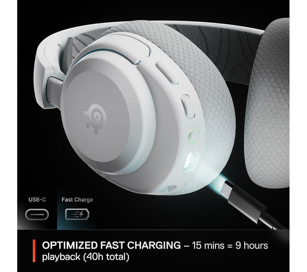 STEELSERIES Arctis Nova 3X Kabelloses Gaming-Headset – Weiß
