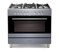KENWOOD CK500DF-SL 90 cm Dual Fuel Range Cooker – Slate Grey & Chrome