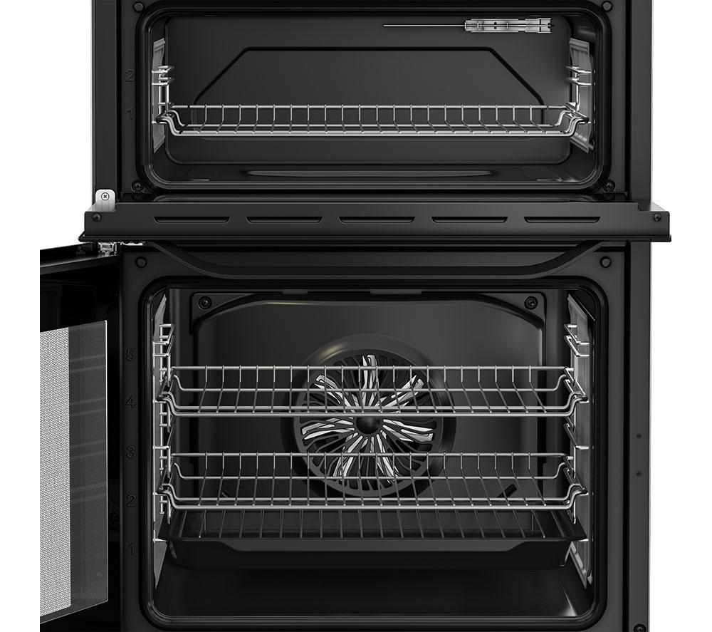 HOTPOINT Multiflow HDD6GDC2B1 60 cm Dual Fuel Cooker - Black