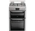 HOTPOINT Multiflow HDD6GDC2WX 60 cm Dual Fuel Cooker - Stainless Steel