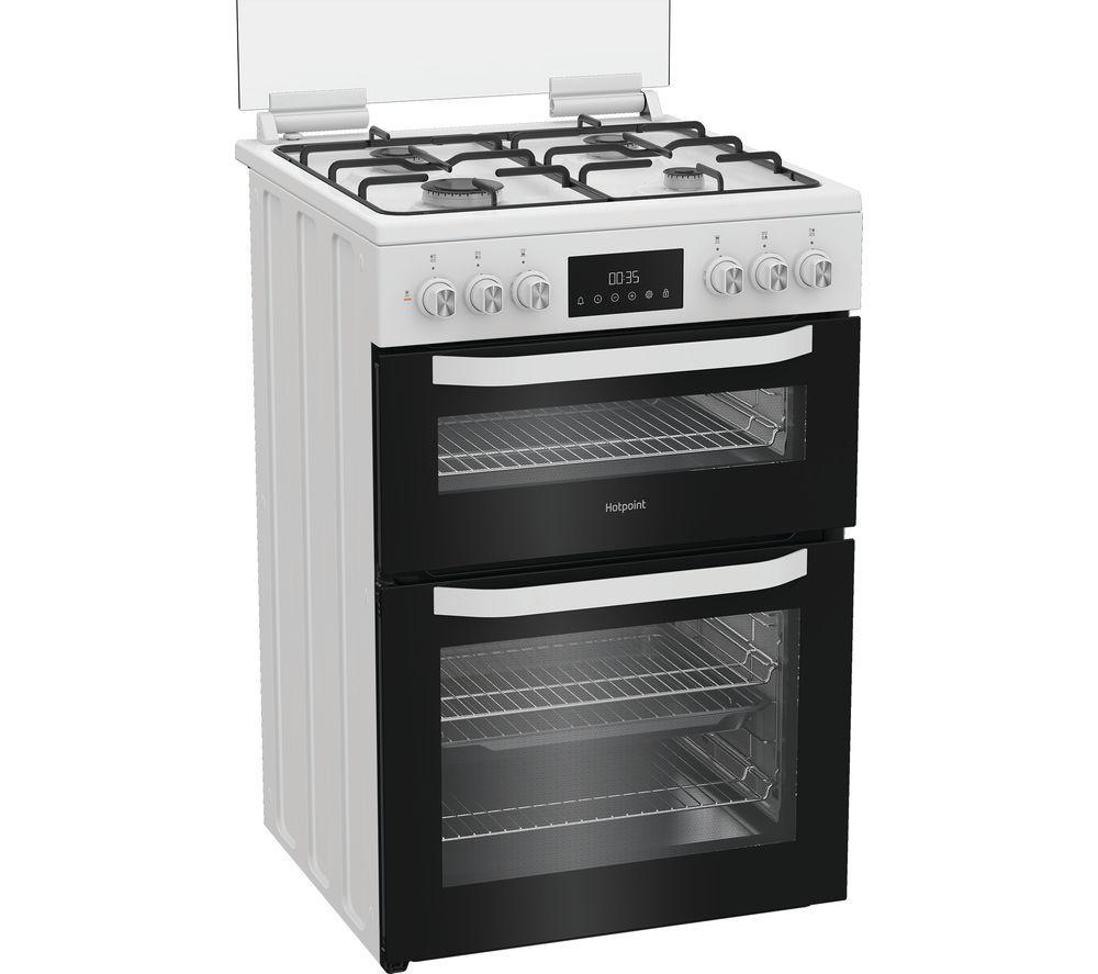 Cocina de combustible dual HOTPOINT Multiflow HDD6GDC2WX de 60 cm - Acero inoxidable