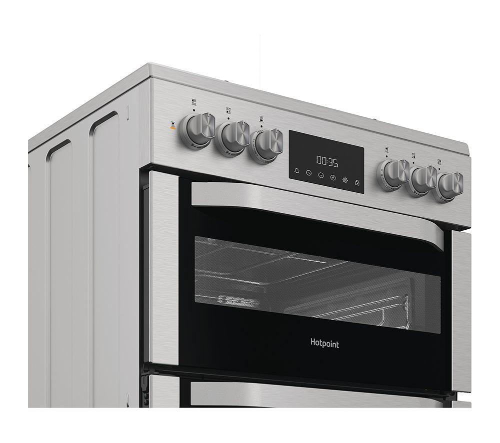Cocina de combustible dual HOTPOINT Multiflow HDD6GDC2WX de 60 cm - Acero inoxidable