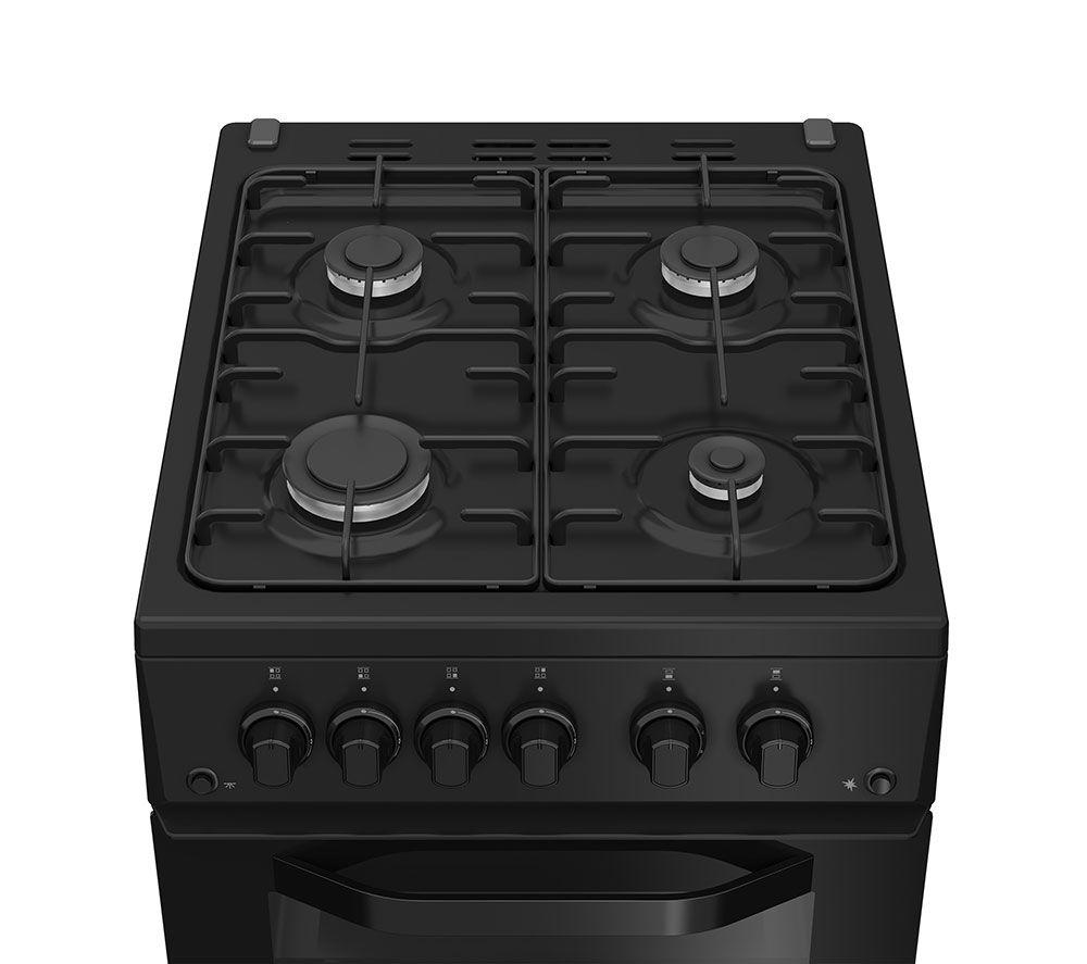 HOTPOINT HTG5GCB 50 cm Gas Cooker - Black