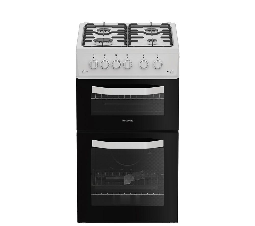 HOTPOINT HTG5GCW 50 cm Gas Cooker - White
