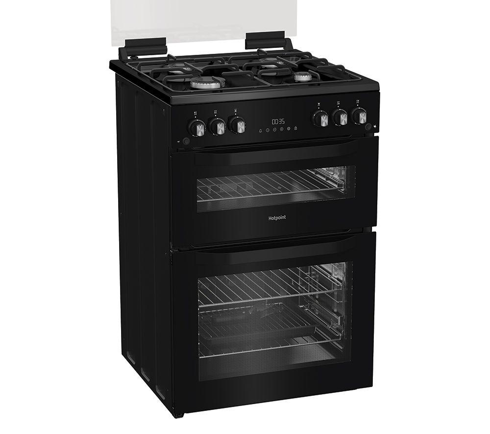 Cocina a gas HOTPOINT HDG6GDCB1 de 60 cm - Negra