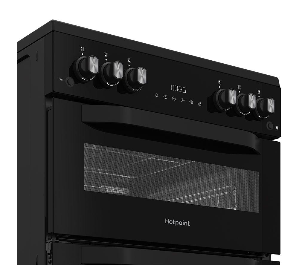Cocina a gas HOTPOINT HDG6GDCB1 de 60 cm - Negra