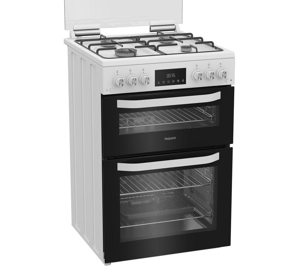 Cocina de gas HOTPOINT HDG6GDCW 60 cm - Blanca