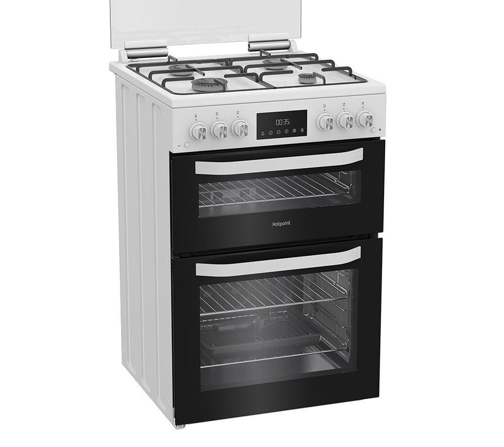 Cocina de gas HOTPOINT HDG6GDCW 60 cm - Blanca