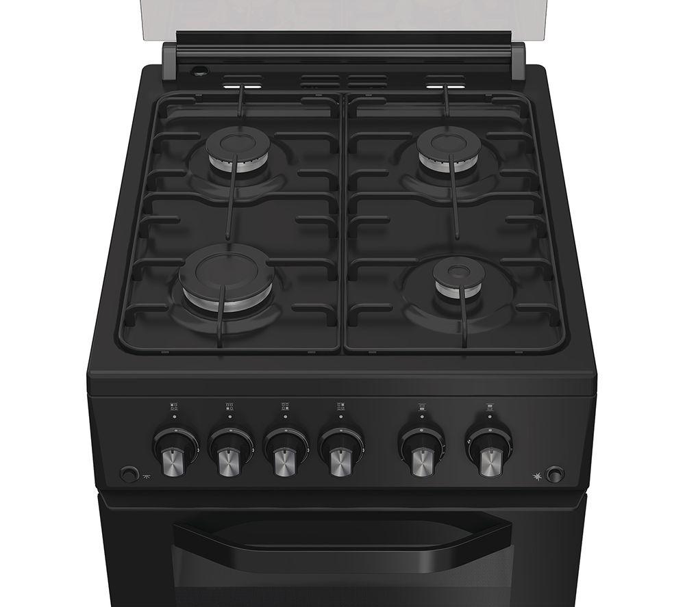 HOTPOINT HDG5GCB Cocina de gas de 50 cm - Negro
