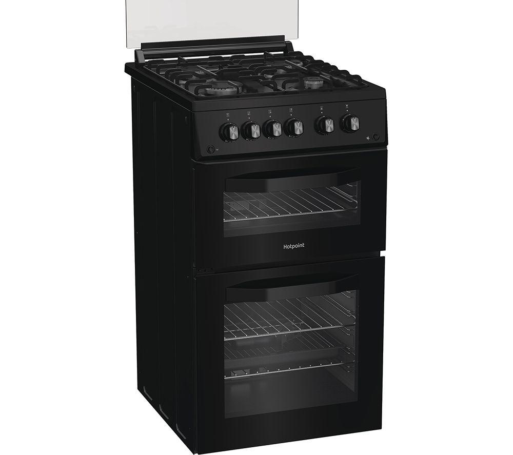 HOTPOINT HDG5GCB Cocina de gas de 50 cm - Negro