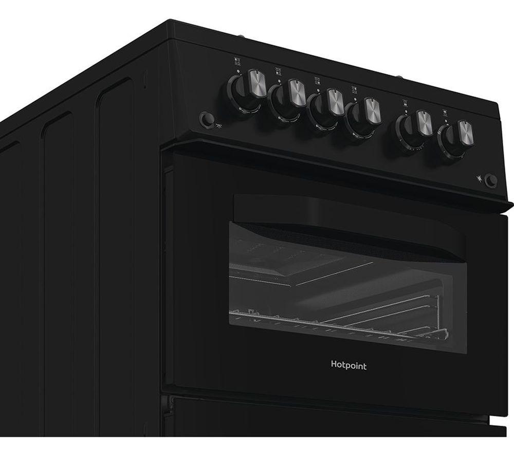 HOTPOINT HDG5GCB Cocina de gas de 50 cm - Negro