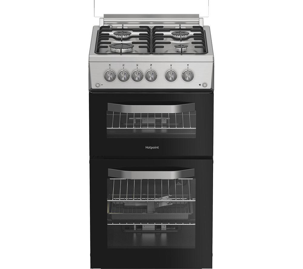 HOTPOINT HDG5GCX 50 cm Gas Cooker - Stainless Steel