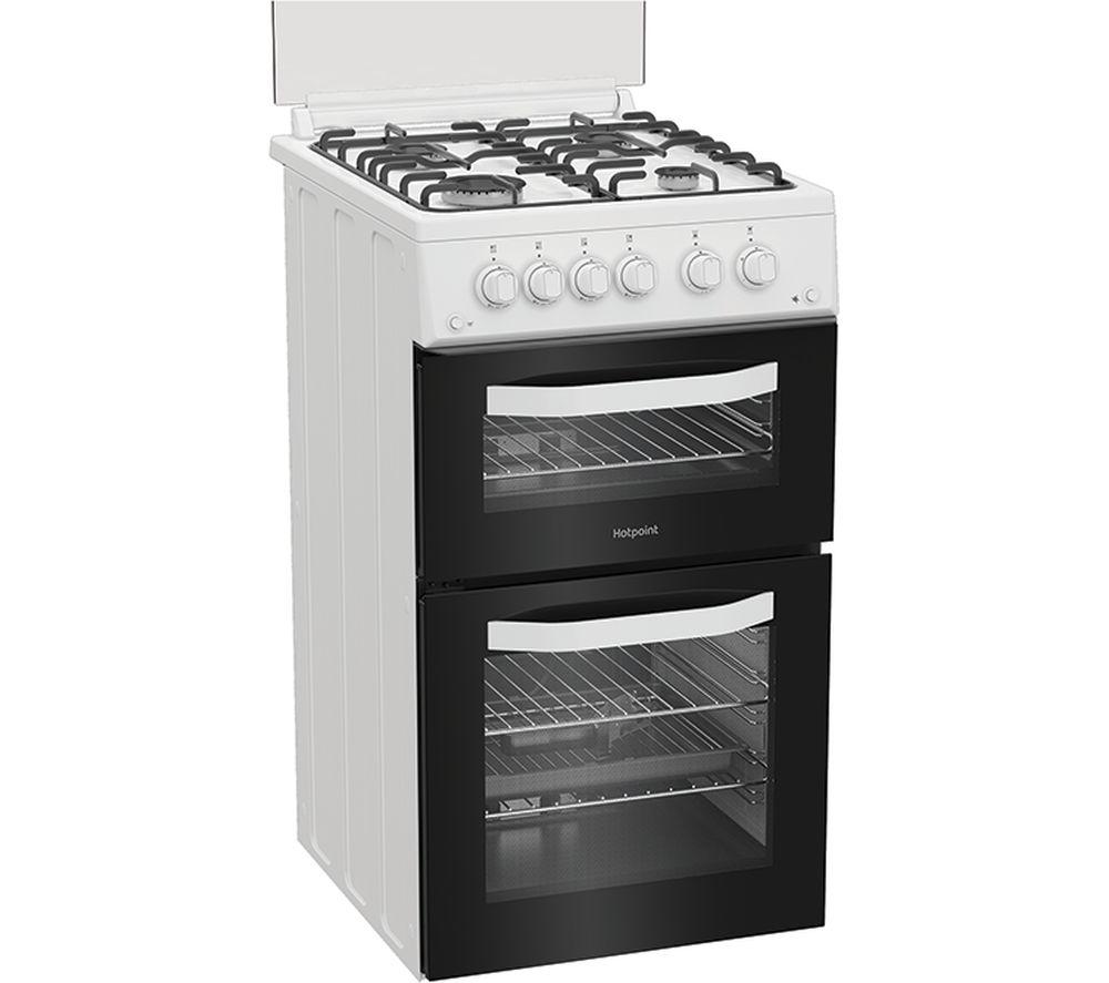 Cocina de gas HOTPOINT HDG5GCW de 50 cm - Blanca