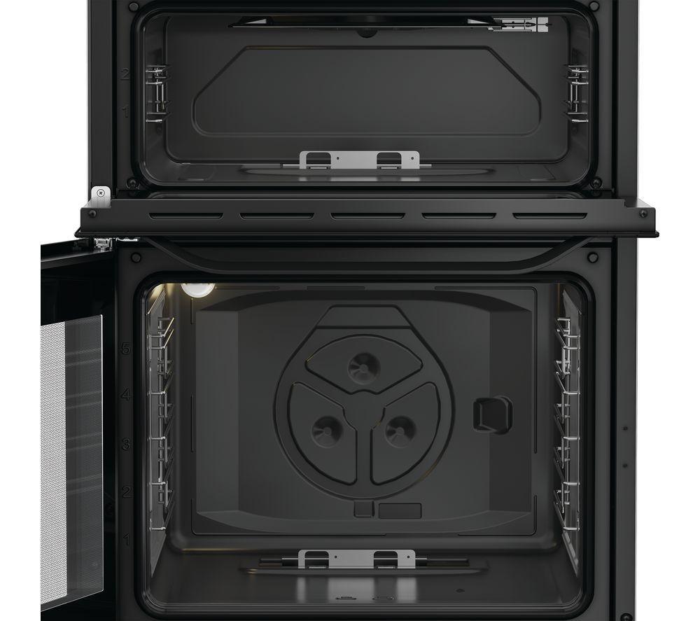 HOTPOINT HTG6GDCB1 60 cm Gas Cooker - Black