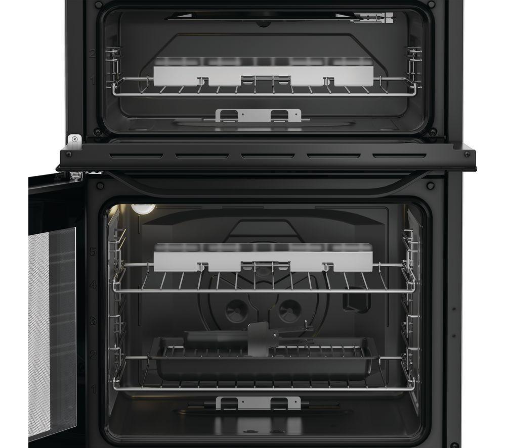 HOTPOINT HTG6GDCB1 60 cm Gas Cooker - Black