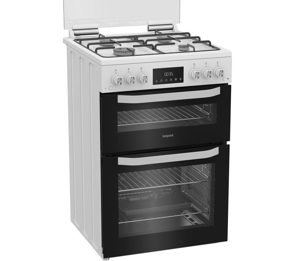 HOTPOINT HTG6GDCW 60 cm Gas Cooker - White