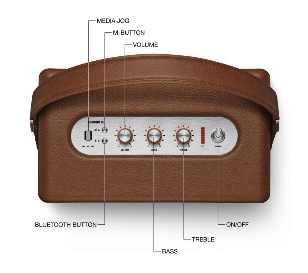 Altavoz portátil Bluetooth MARSHALL Kilburn III - Marrón