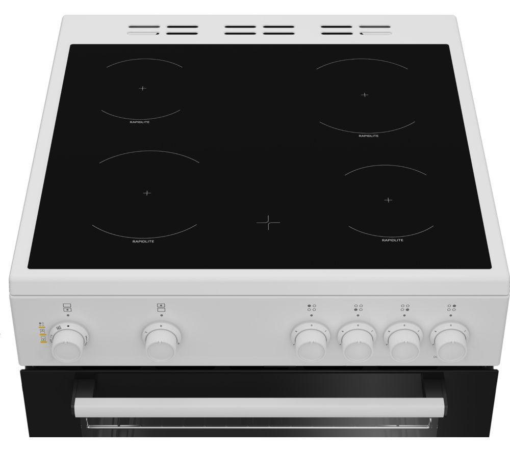 Cocina eléctrica de cerámica de 60 cm BEKO FTC6701W - Blanca