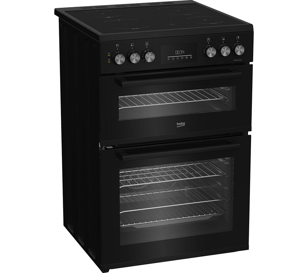 Cocina eléctrica de cerámica BEKO Pro AeroPerfect FDC6731K de 60 cm - Negra