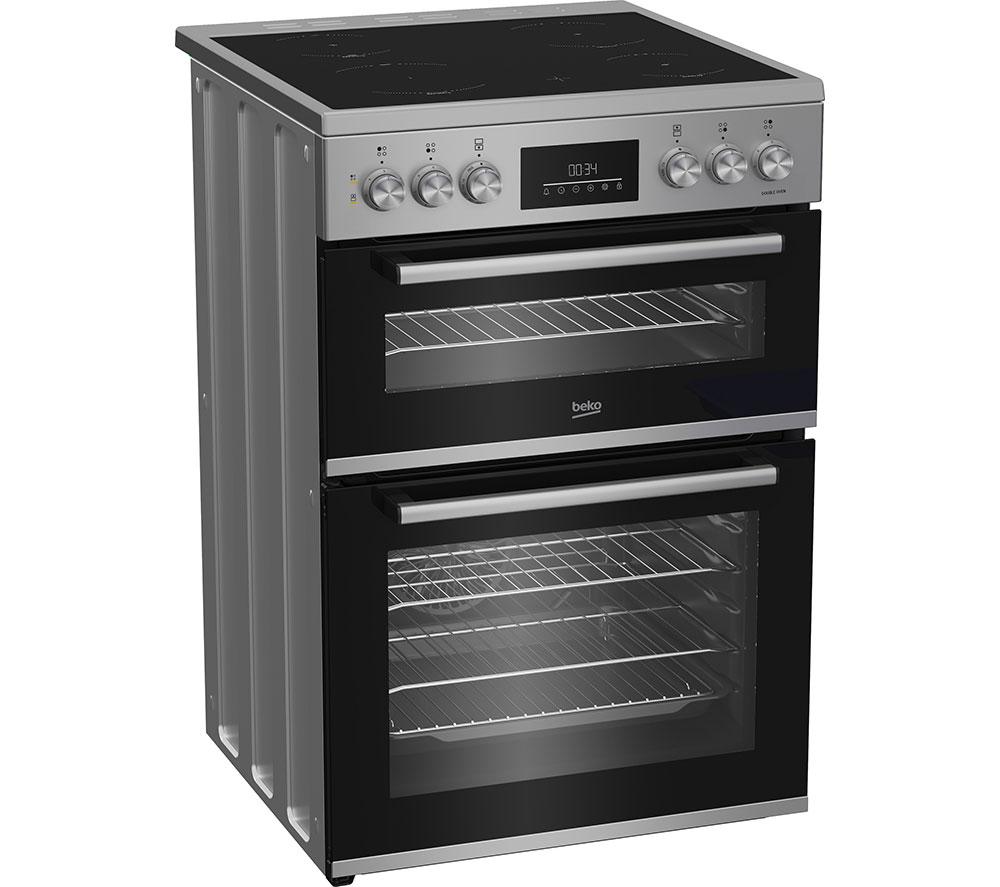 Cocina eléctrica de cerámica BEKO Pro AeroPerfect FDC6731S de 60 cm - Plata
