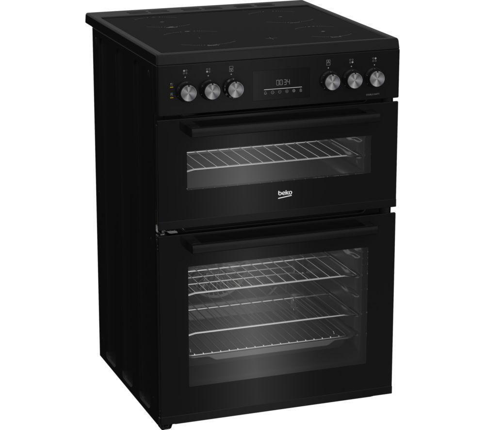 Cocina eléctrica de cerámica BEKO AeroPerfect FTC6731K de 60 cm - Negro