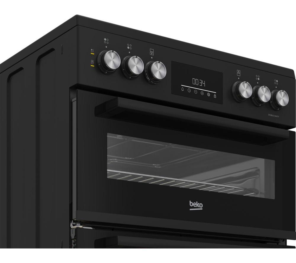 Cocina eléctrica de cerámica BEKO AeroPerfect FTC6731K de 60 cm - Negro