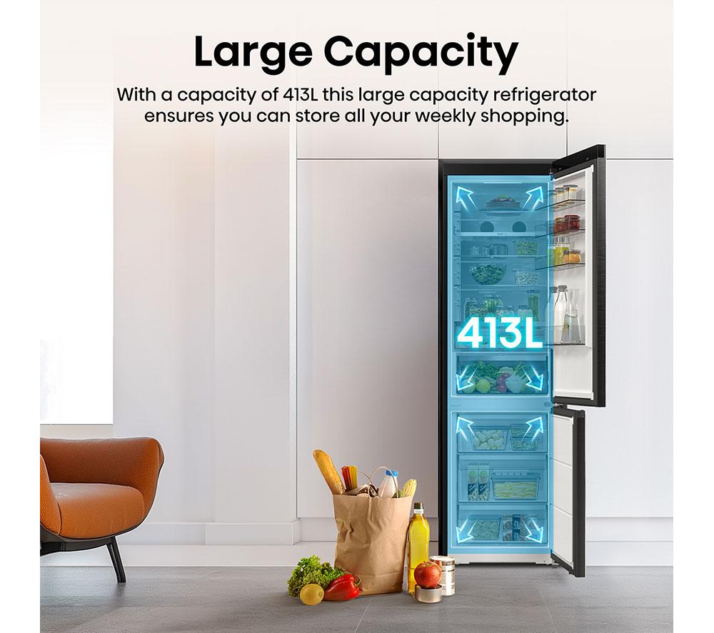 Frigorífico congelador HISENSE Pureflat RB5P410SAFCUK Smart 70/30 - Negro