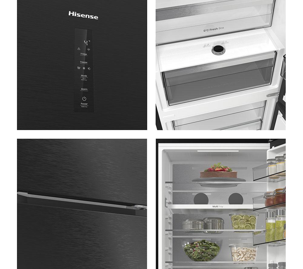 Frigorífico congelador HISENSE Pureflat RB5P410SAFCUK Smart 70/30 - Negro