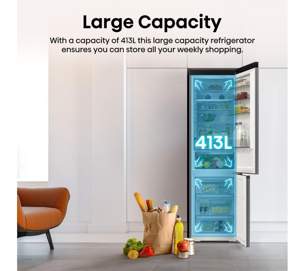 HISENSE Pureflat RB5P410SACCUK Smart 70/30 Fridge Freezer - Silver