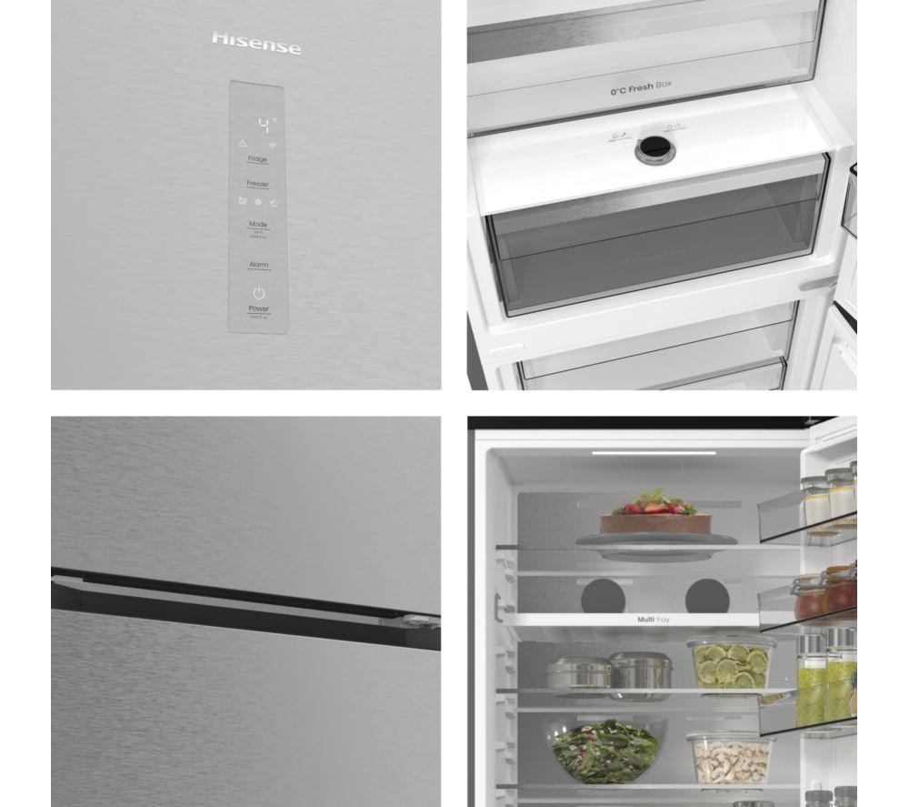 HISENSE Pureflat RB5P410SACCUK Smart 70/30 Fridge Freezer - Silver