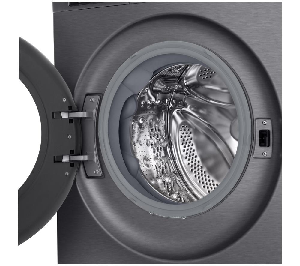 LG Series 3 Counter-Depth MAX F2X50S9TBB WiFi-enabled 9 kg 1200 Spin Washing Machine - Black