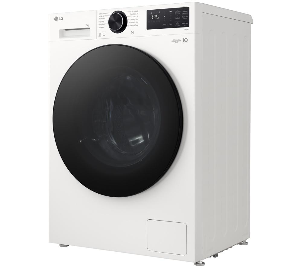LG Series 3 Counter-Depth MAX F2X50S9TWB WiFi-enabled 9 kg 1200 Spin Washing Machine - White