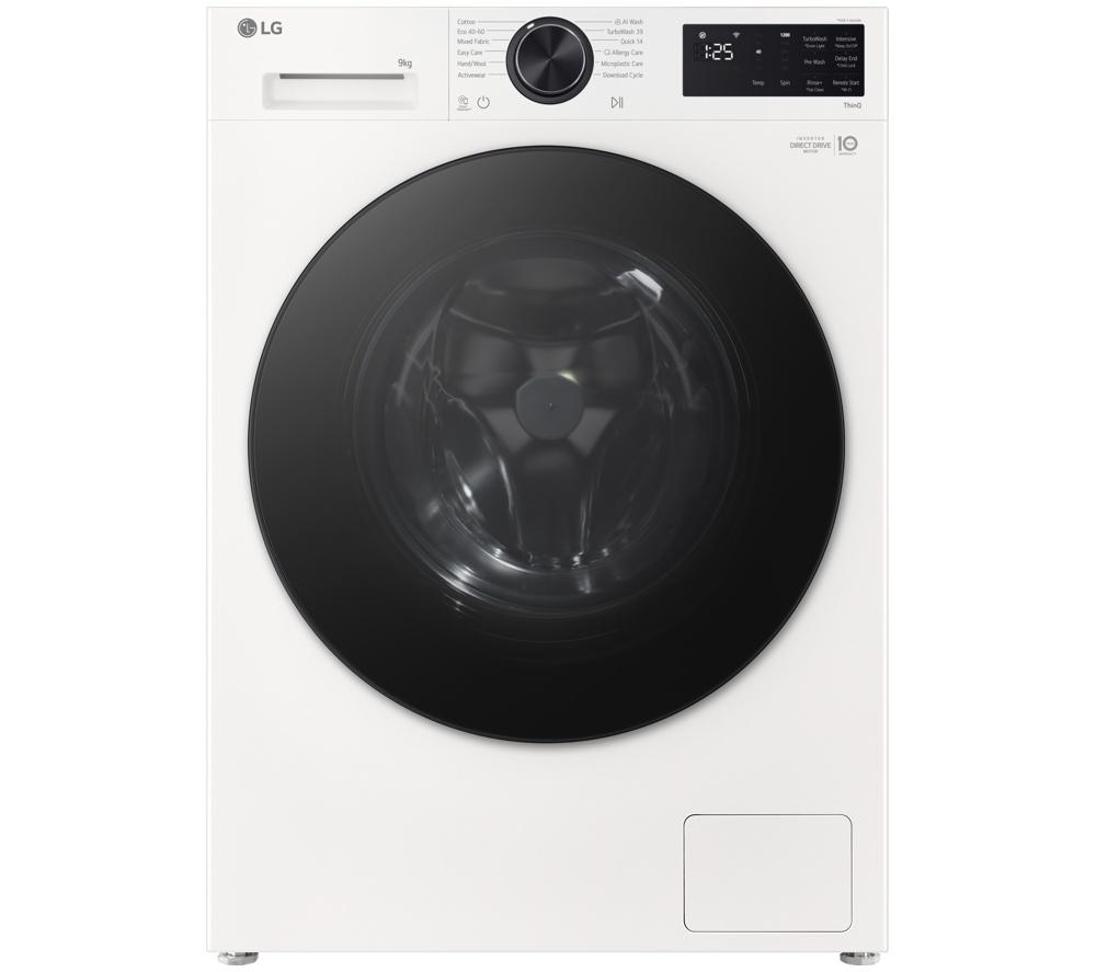 LG Series 3 Counter-Depth MAX F2X50S9TWB WiFi-enabled 9 kg 1200 Spin Washing Machine - White