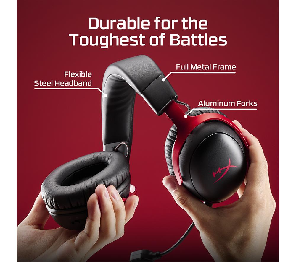 HYPERX Cloud III S Wireless Gaming Headset - Black & Red
