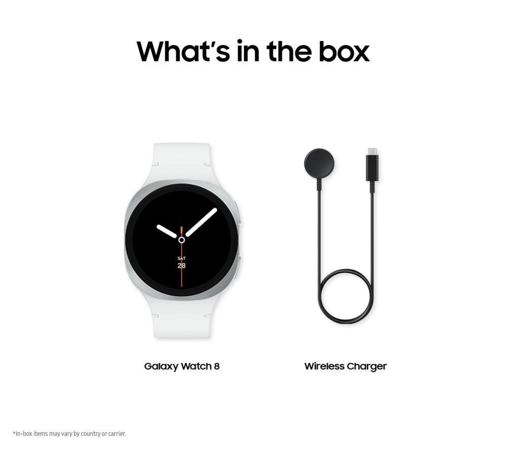 SAMSUNG Galaxy Watch8 BT mit Bixby - Silber, 40 mm