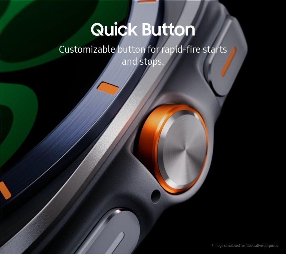 SAMSUNG Galaxy Watch Ultra (2025) LTE with Bixby - Titanium Blue, 47 mm