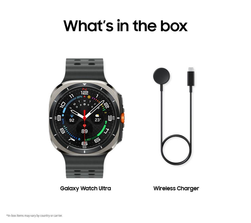 SAMSUNG Galaxy Watch Ultra (2025) LTE mit Bixby - Titansilber, 47 mm