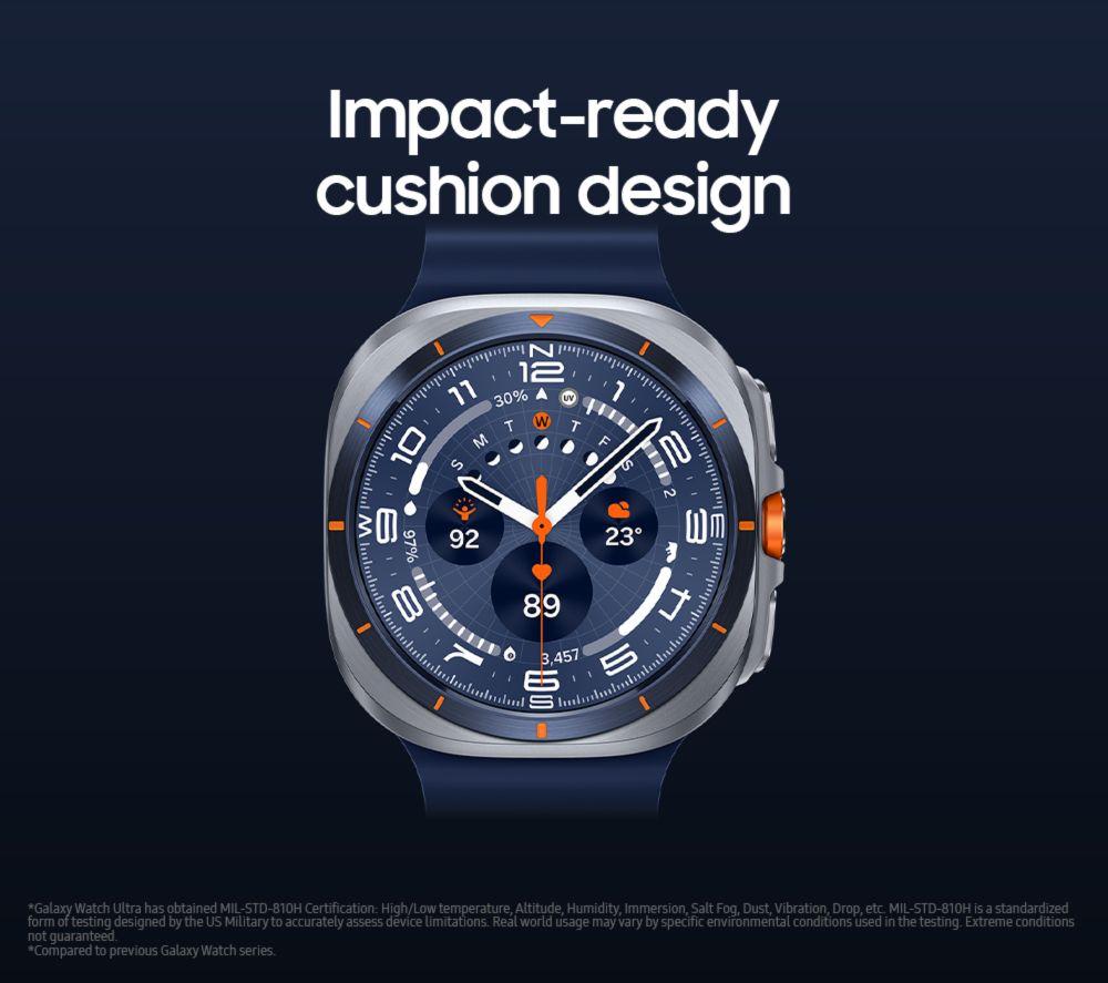 SAMSUNG Galaxy Watch Ultra (2025) LTE with Bixby - Titanium White, 47 mm