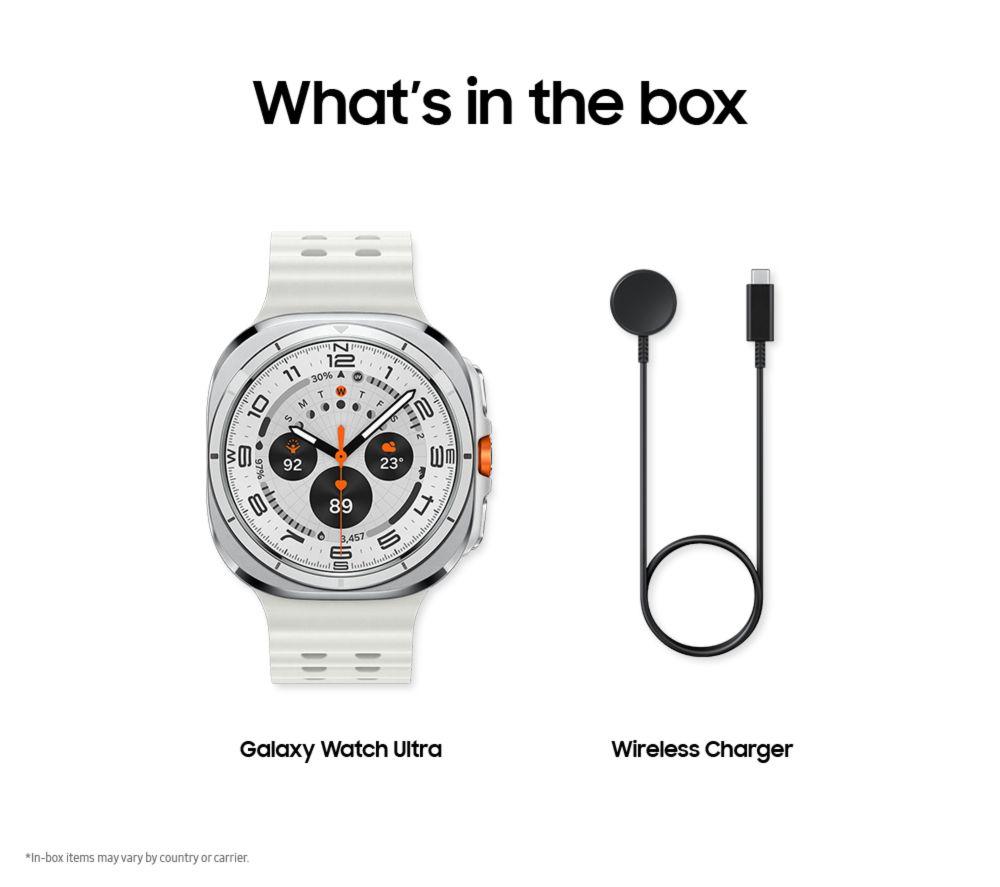 SAMSUNG Galaxy Watch Ultra (2025) LTE with Bixby - Titanium White, 47 mm