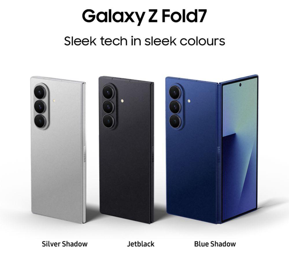 SAMSUNG Galaxy Z Fold7 - 512 GB, Silver Shadow