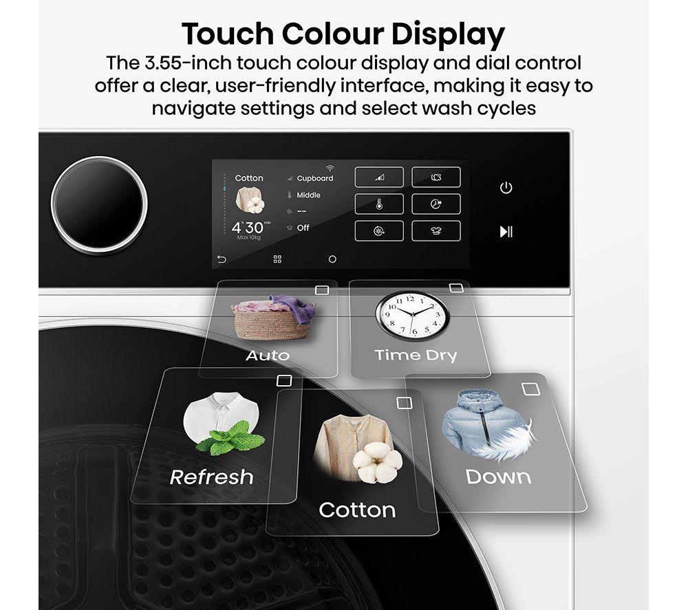 HISENSE 5i Series DH5I104BWAB WiFi-enabled 10 kg Heat Pump Tumble Dryer - White