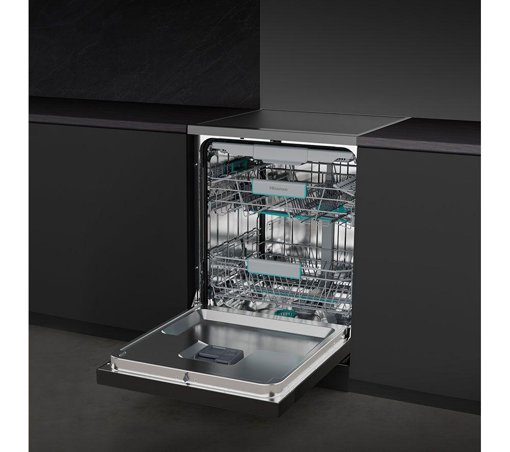 Lavavajillas de tamaño estándar HISENSE HS663A90BXUK - Negro Inox