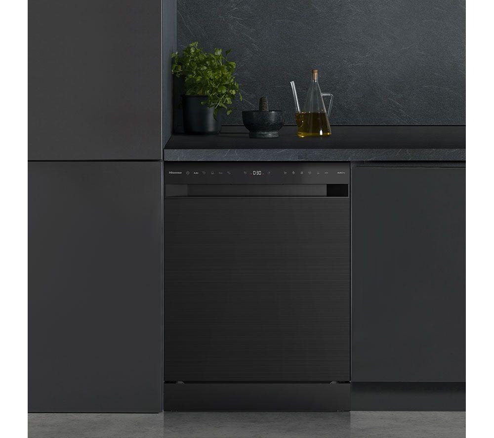 Lavavajillas de tamaño estándar HISENSE HS663A90BXUK - Negro Inox