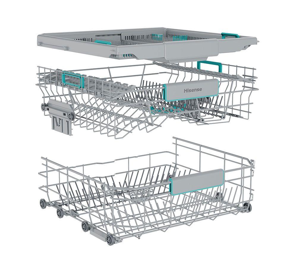 Lavavajillas de tamaño estándar HISENSE HS663A90BXUK - Negro Inox