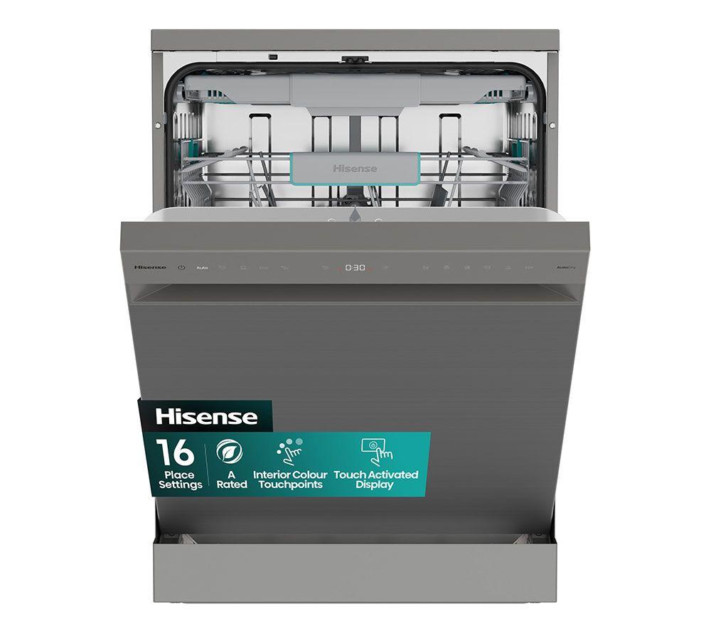 HISENSE HS663A90XUK Full-size Dishwasher - Stainless Steel