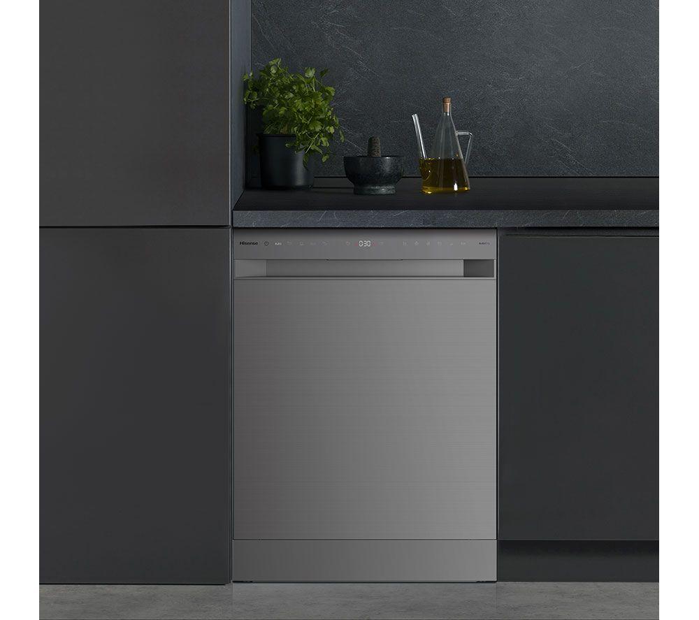 HISENSE HS663A90XUK Full-size Dishwasher - Stainless Steel