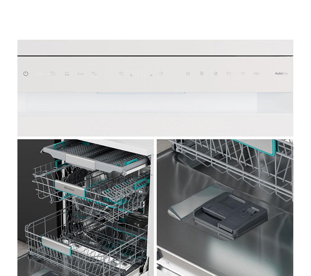 Lavavajillas de tamaño completo con WiFi HISENSE HS673A90WUK - Blanco