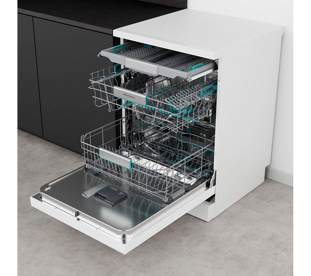 Lavavajillas de tamaño completo con WiFi HISENSE HS673A90WUK - Blanco