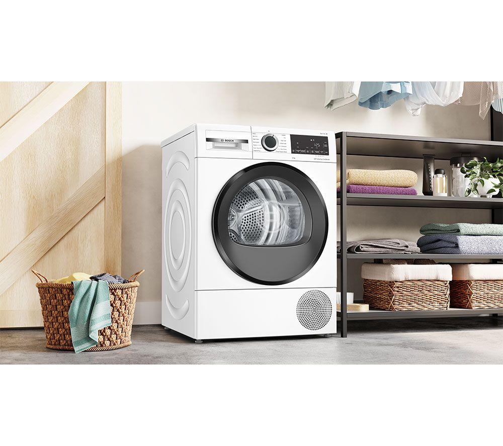 BOSCH Serie 6 WQG24502GB Secadora de bomba de calor de 9 kg - Blanca