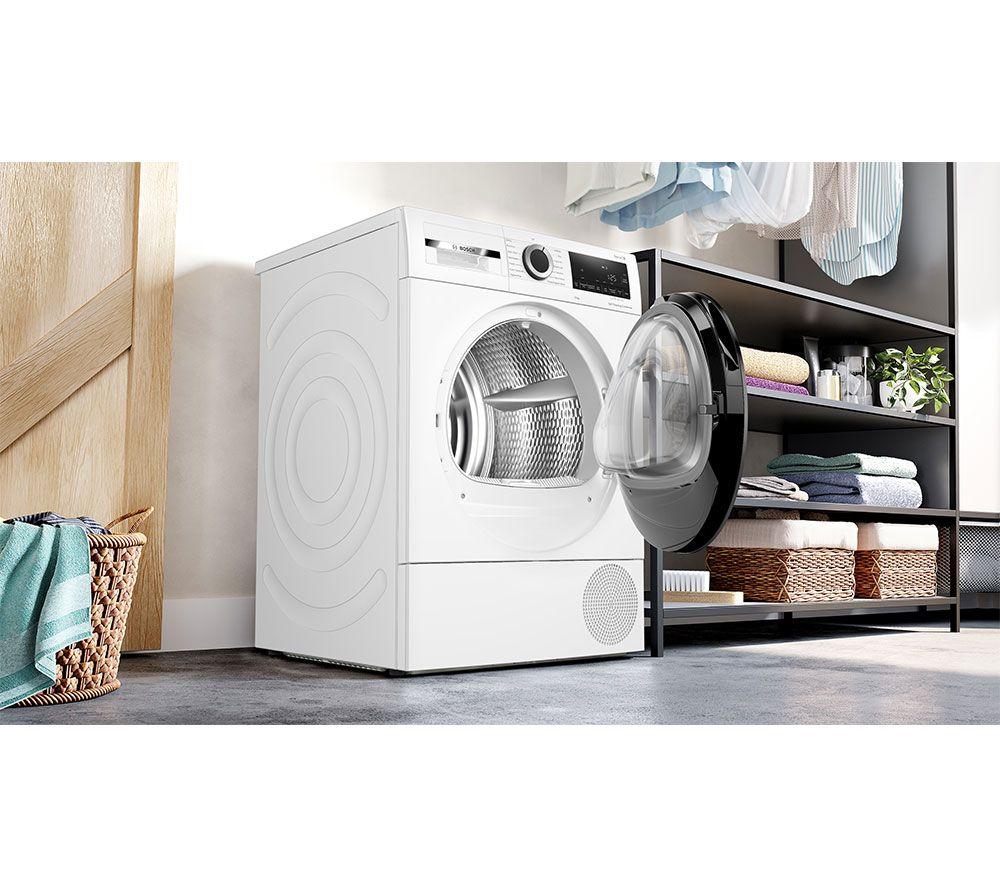 BOSCH Serie 6 WQG24502GB Secadora de bomba de calor de 9 kg - Blanca